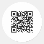 Code QR circulaire personnalisé des Étiquettes pro (Devant)