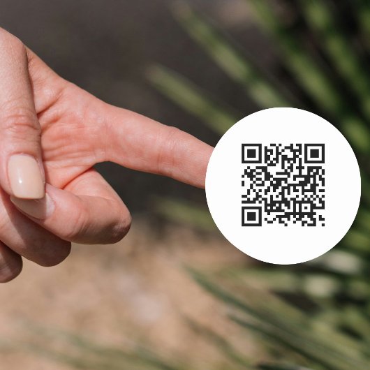 Code QR circulaire personnalisé des Étiquettes pro
