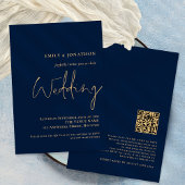 Code QR Classé Marine Faire-part de mariage de scr