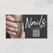 Code QR clous photo cartes de visite (Devant)