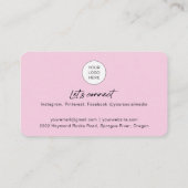 Code QR clous photo cartes de visite (Dos)