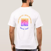 Code QR coloré et Modèle T-Shirt texte personnalis (Dos)