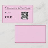 Code QR Connectez-vous avec nous, Carte de visite  (Devant / Derrière)