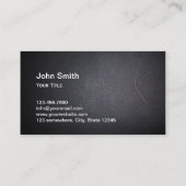 Code QR cool intégré Carte de visite foncé (Dos)