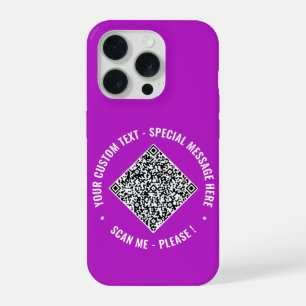 Code QR coque iphone texte personnalisé Vos couleu