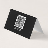 Code QR Couleurs personnalisées et Carte de visite (Dos)