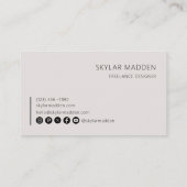 Code QR d'analyse de paiement Carte de visite indé (Dos)