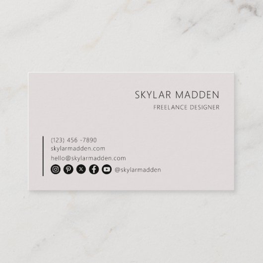 Code QR d'analyse de paiement Carte de visite indé (Dos)