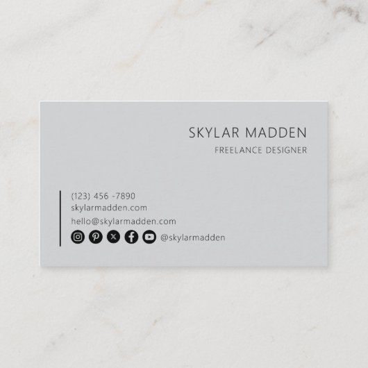 Code QR d'analyse de paiement Carte de visite indé (Dos)