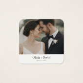 Code QR d'Annonce de Site Web de Mariage Minimalis (Devant)