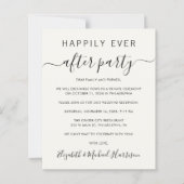 Code QR de budget Carte d'invitation de réception (Devant)