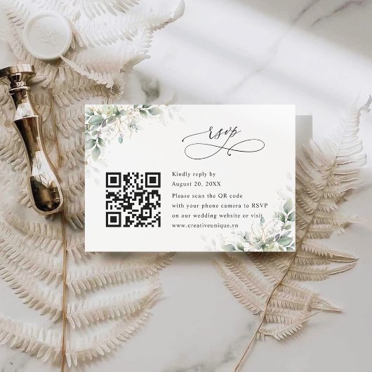 Code QR de carte de réponse pour le site web du ma