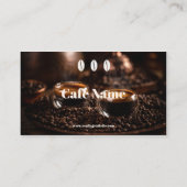 Code QR de carte de visite de café éclaboussé de c (Dos)