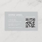 Code QR de carte de visite de construction audacie (Dos)