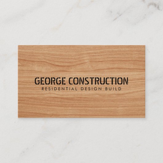 Code QR de carte de visite de construction moulée (Devant)