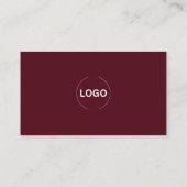 Code QR de carte de visite de salon de thé Rose Pâ (Dos)