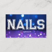 Code QR de carte de visite de studio de manucure (Dos)