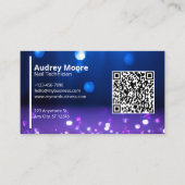 Code QR de carte de visite de studio de manucure (Devant)