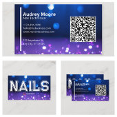 Code QR de carte de visite de studio de manucure