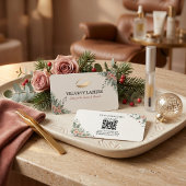 Code QR de carte de visite de vacances botanique p