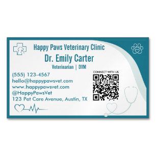 Code QR de carte de visite magnétique personnalisé