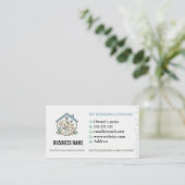 Code QR de carte de visite personnalisée pour hébe (Debout devant)