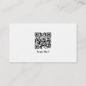 Code QR de carte de visite personnalisée pour hébe (Dos)