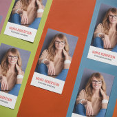 Code QR de carte de visite photo simple moderne po