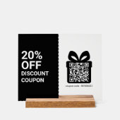 Code QR de coupon de réduction de magasin noir Mar (Recto)