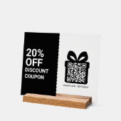 Code QR de coupon de réduction de magasin noir Mar (Angle)