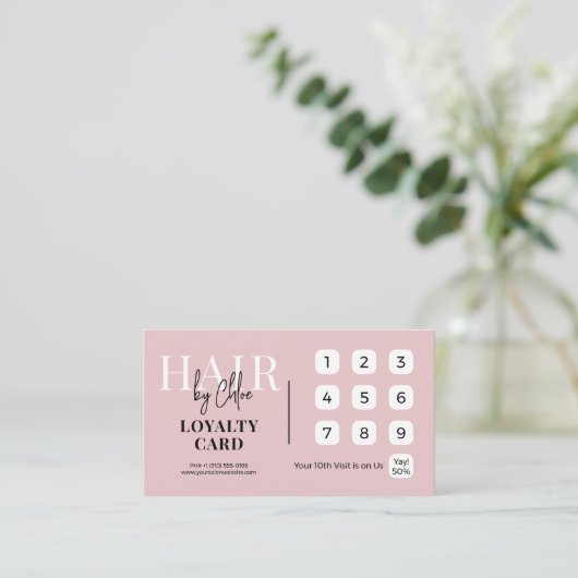 Code QR de fidélité de référencement de salon chic (Debout devant)
