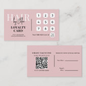 Code QR de fidélité de référencement de salon chic (Devant / Derrière)