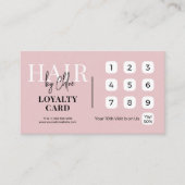 Code QR de fidélité de référencement de salon chic (Devant)
