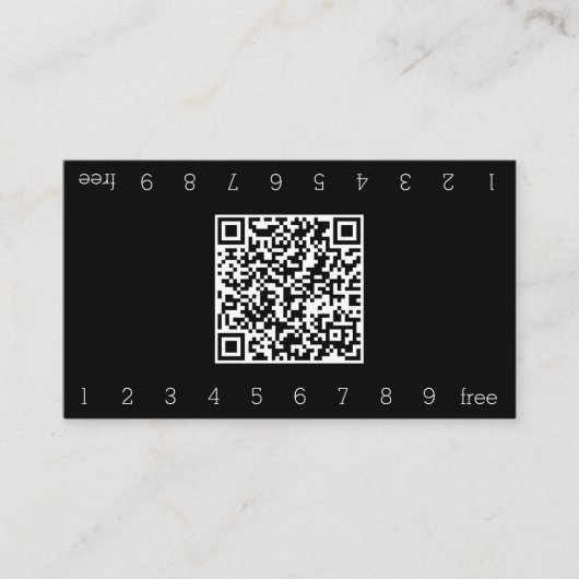 Code QR de fidélité double numéro simple (Devant)