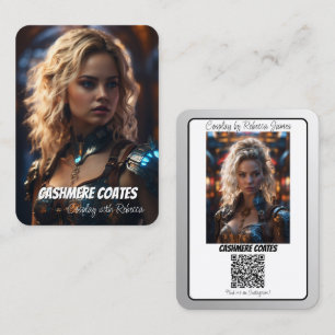 Code QR de la carte de visite de connexion Cosplay