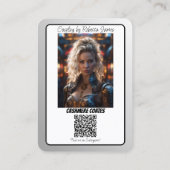 Code QR de la carte de visite de connexion Cosplay (Dos)