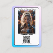 Code QR de la carte de visite de connexion Cosplay (Dos)