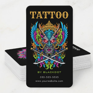 Code QR de la carte de visite de l'artiste tatoueu