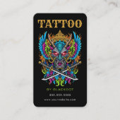 Code QR de la carte de visite de l'artiste tatoueu (Devant)