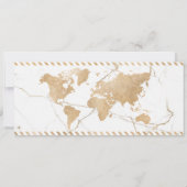 Code QR de la carte Gold Boarding de mariage de de (Dos)