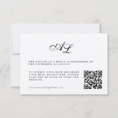 Code QR de la carte RSVP de mariage formel classiq (Devant)