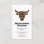 Code QR de la ferme cowboy occidentale Carte de vi (Devant)