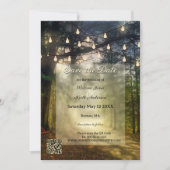 Code QR de la forêt enchantée Enregistrer la carte (Devant)