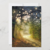 Code QR de la forêt enchantée Enregistrer la carte (Dos)