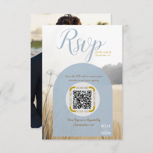 Code QR de la prairie côtière RSVP | Arche Bleue É (Devant / Derrière)