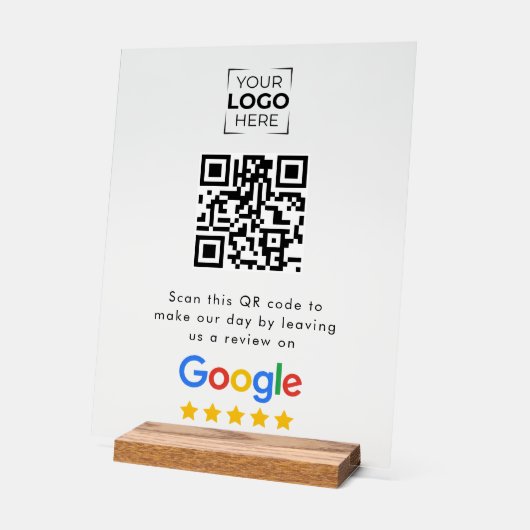 Code QR de l'avis de Google sur l'entreprise (Angle)