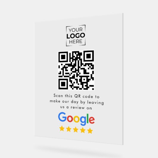 Code QR de l'avis de Google sur l'entreprise  (Angle)