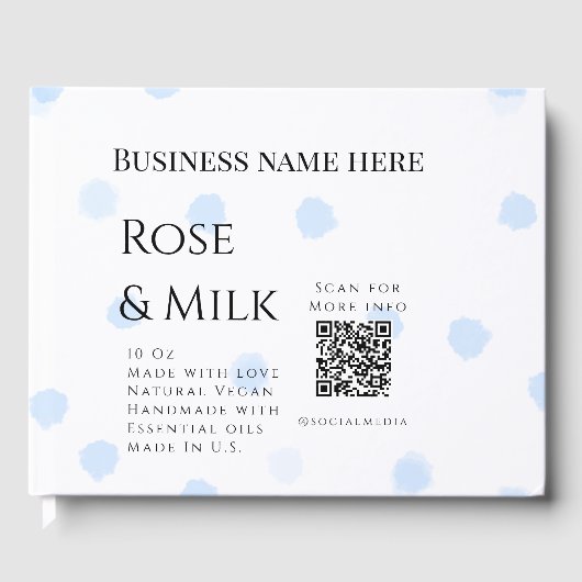 Code QR de l'entreprise de savon artisanal au lait (Recto)