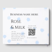 Code QR de l'entreprise de savon artisanal au lait (Verso)
