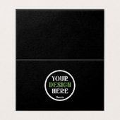 Code QR de logo noir personnalisé pour la marque c (Outside Unfolded)